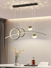 Restaurant Pendant Lights, Modern and Minimalist Bar Lighting Fixtures Long Table Lights Creative Restaurant