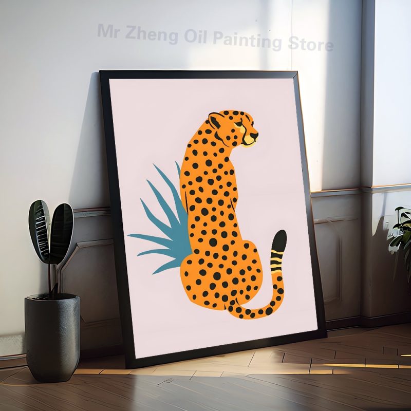 1pc Cheetah Llama Leopard Jungle Poster HD Posters Home Room Bar Cafe Decor Art Wall Painting Picture - Image 4