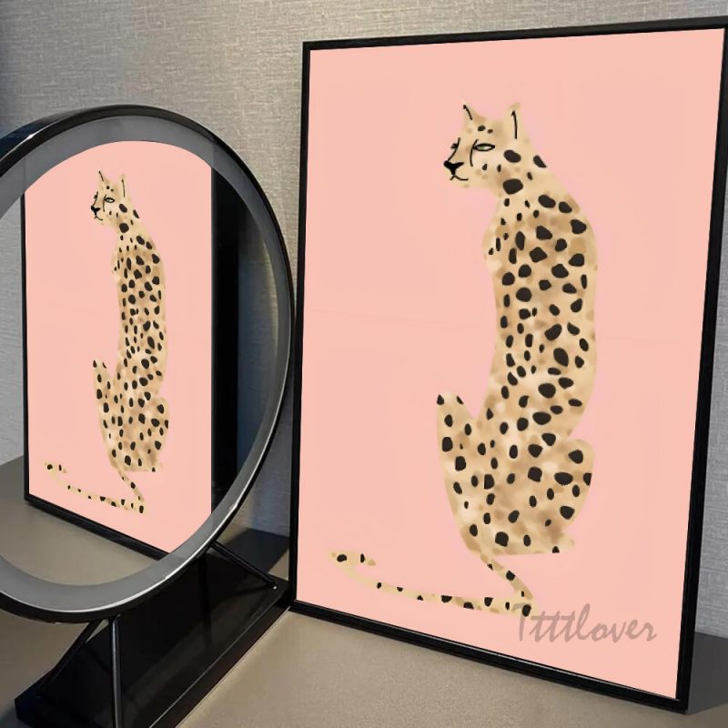 1pc Cheetah Llama Leopard Jungle Poster HD Posters Home Room Bar Cafe Decor Art Wall Painting Picture - Image 6