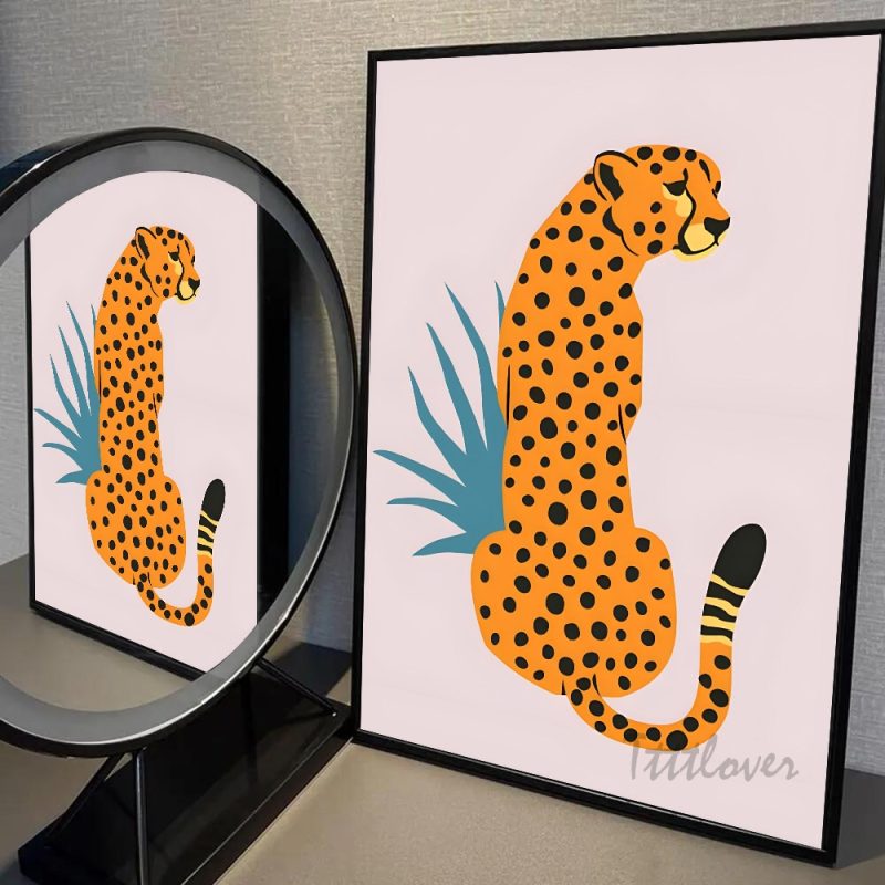 1pc Cheetah Llama Leopard Jungle Poster HD Posters Home Room Bar Cafe Decor Art Wall Painting Picture - Image 10