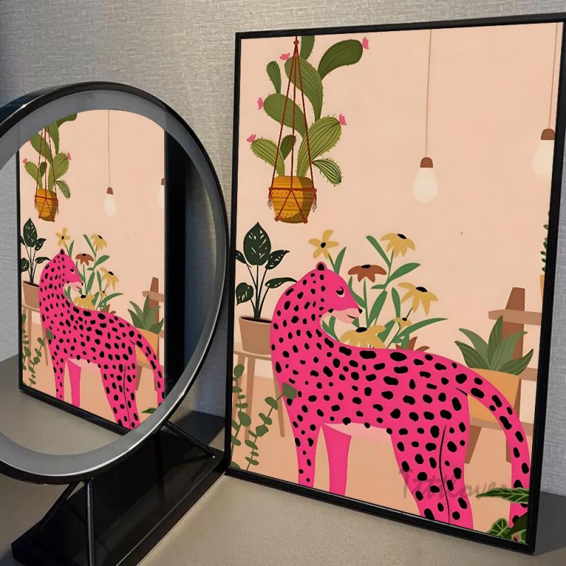 1pc Cheetah Llama Leopard Jungle Poster HD Posters Home Room Bar Cafe Decor Art Wall Painting Picture - Image 12