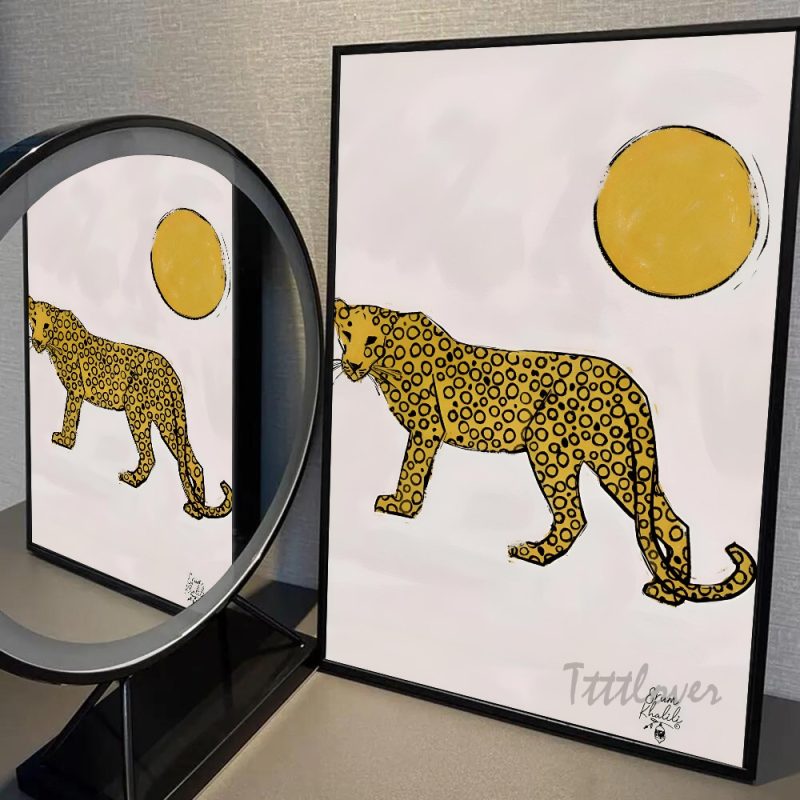 1pc Cheetah Llama Leopard Jungle Poster HD Posters Home Room Bar Cafe Decor Art Wall Painting Picture - Image 14