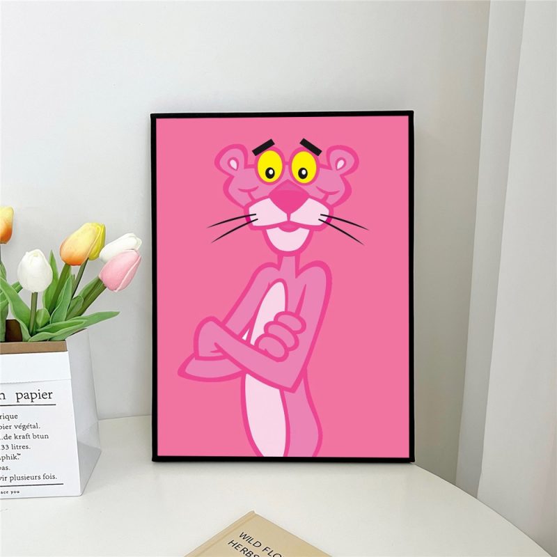 1pc PINK PANTHER Poster Self-adhesive Art Waterproof Paper Sticker Coffee House Bar Room Wall Decor - Image 11