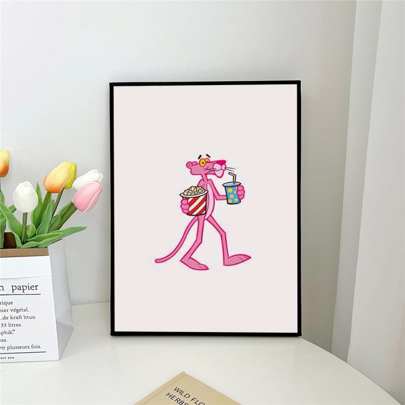 1pc PINK PANTHER Poster Self-adhesive Art Waterproof Paper Sticker Coffee House Bar Room Wall Decor - Image 15