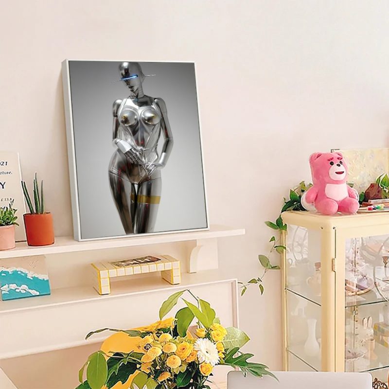 1pc H-Hajime S-Sorayama Fashion Poster Self-adhesive Art Poster Waterproof Paper Sticker Coffee House Bar Room Wall Decor - Image 5