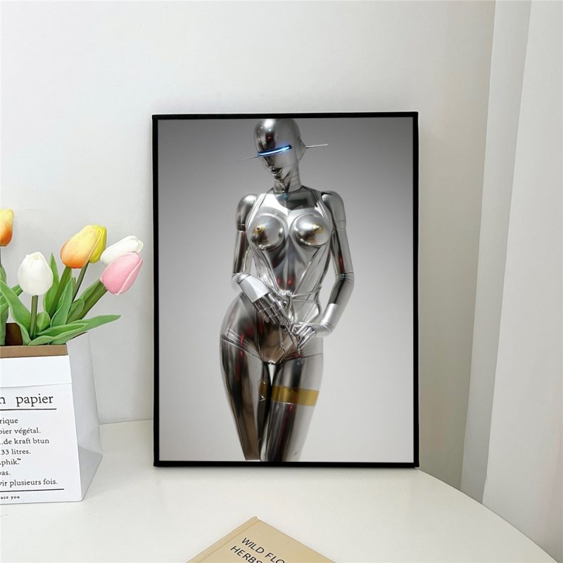 1pc H-Hajime S-Sorayama Fashion Poster Self-adhesive Art Poster Waterproof Paper Sticker Coffee House Bar Room Wall Decor - Image 8