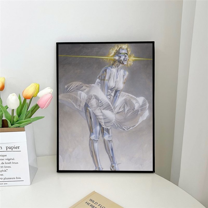 1pc H-Hajime S-Sorayama Fashion Poster Self-adhesive Art Poster Waterproof Paper Sticker Coffee House Bar Room Wall Decor - Image 9