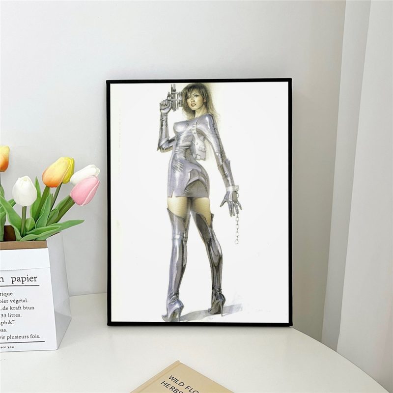 1pc H-Hajime S-Sorayama Fashion Poster Self-adhesive Art Poster Waterproof Paper Sticker Coffee House Bar Room Wall Decor - Image 13