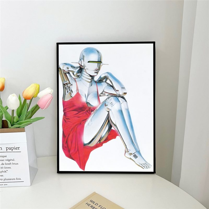 1pc H-Hajime S-Sorayama Fashion Poster Self-adhesive Art Poster Waterproof Paper Sticker Coffee House Bar Room Wall Decor - Image 14