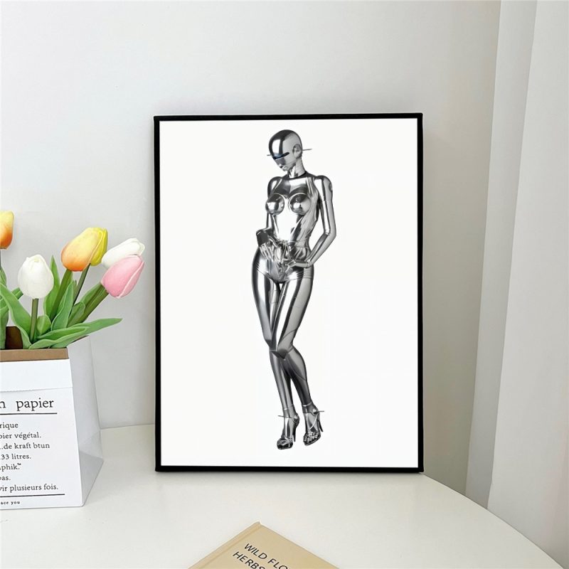 1pc H-Hajime S-Sorayama Fashion Poster Self-adhesive Art Poster Waterproof Paper Sticker Coffee House Bar Room Wall Decor - Image 15