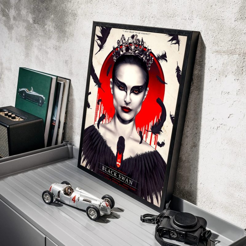 Movie Black Swan Self-adhesive Art Poster Whitepaper Prints Posters Artwork Aesthetic Art Wall Painting - Image 4