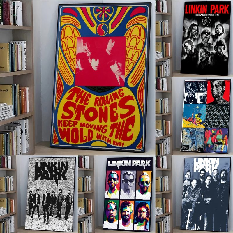 Rock T-The Rolling Stones Poster Paper Print Home Living Room Bedroom Entrance Bar Cafe Art Painting Decoration