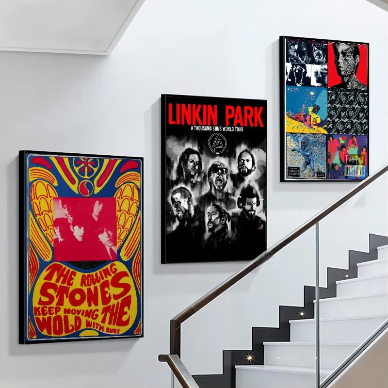 Rock T-The Rolling Stones Poster Paper Print Home Living Room Bedroom Entrance Bar Cafe Art Painting Decoration - Image 2