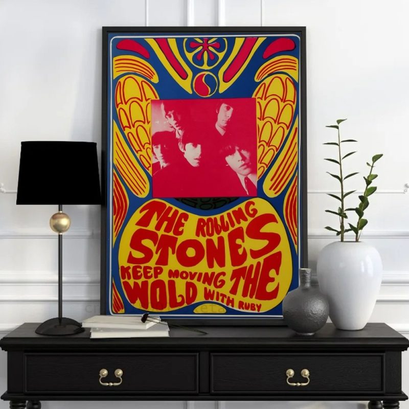 Rock T-The Rolling Stones Poster Paper Print Home Living Room Bedroom Entrance Bar Cafe Art Painting Decoration - Image 4