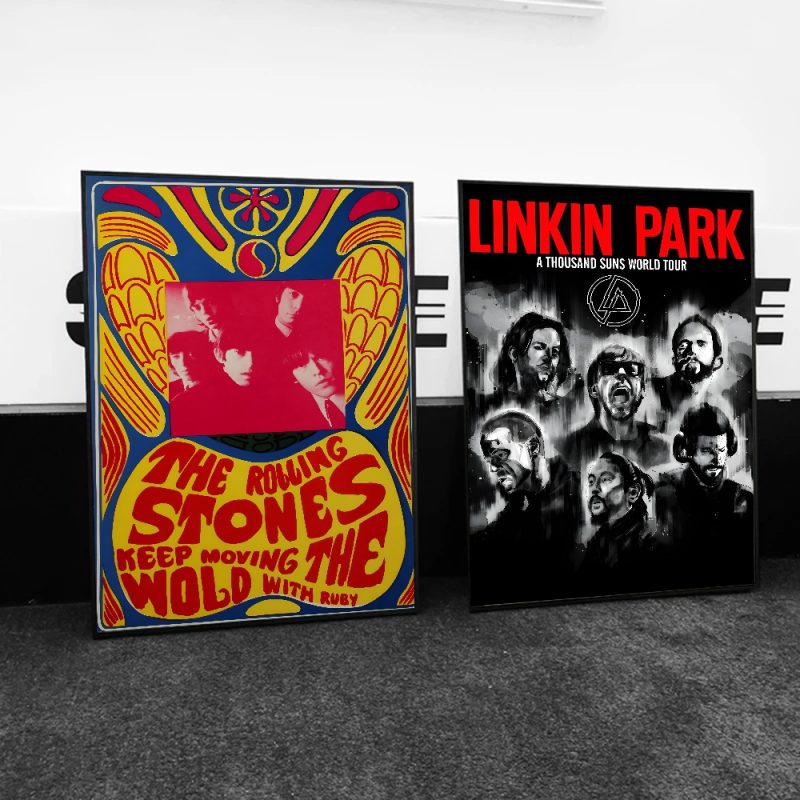 Rock T-The Rolling Stones Poster Paper Print Home Living Room Bedroom Entrance Bar Cafe Art Painting Decoration - Image 5
