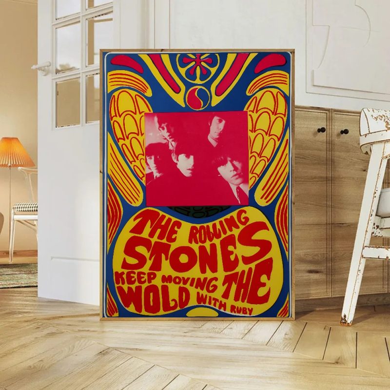 Rock T-The Rolling Stones Poster Paper Print Home Living Room Bedroom Entrance Bar Cafe Art Painting Decoration - Image 6