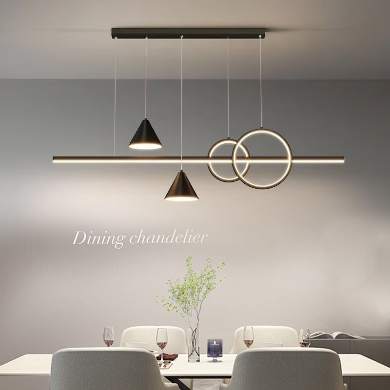 Modern, Minimalist, Luxurious Nordic Home Decor, Living Room, Bar Counter, Long Table Pendant Light, Dining Table Light