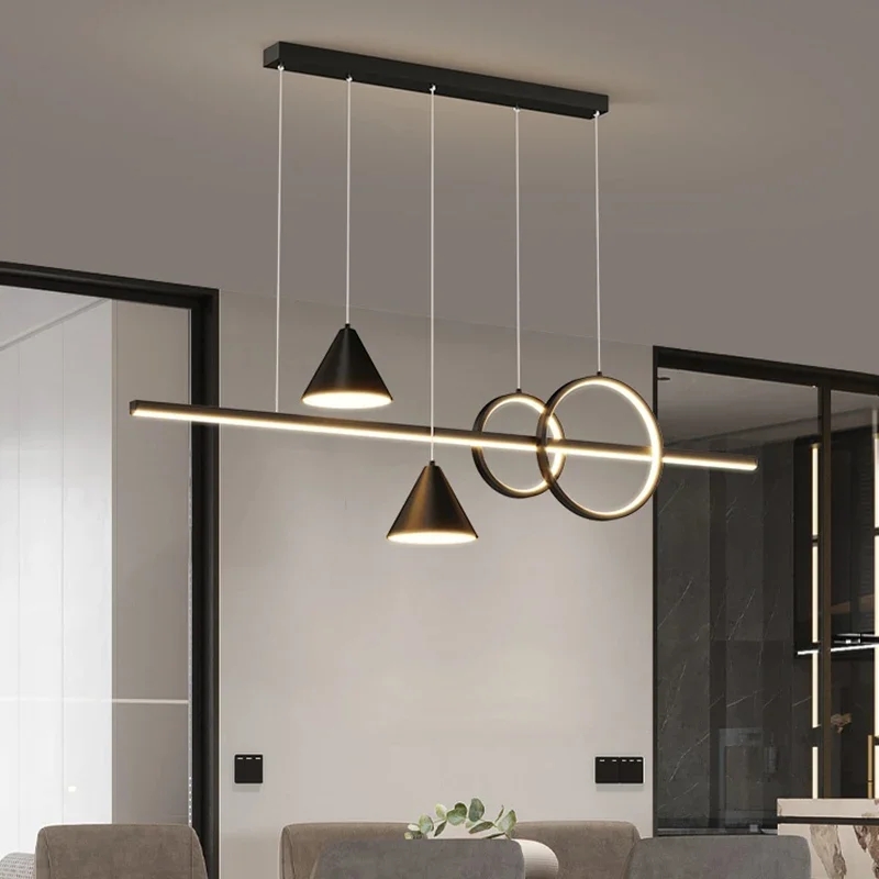 Modern, Minimalist, Luxurious Nordic Home Decor, Living Room, Bar Counter, Long Table Pendant Light, Dining Table Light - Image 3