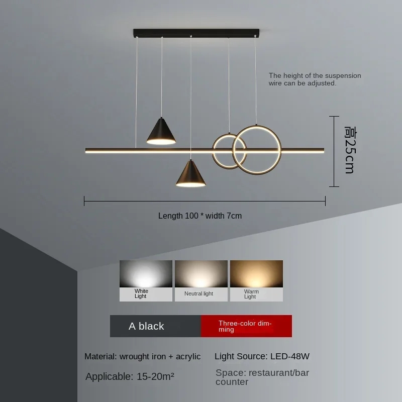Modern, Minimalist, Luxurious Nordic Home Decor, Living Room, Bar Counter, Long Table Pendant Light, Dining Table Light - Image 7