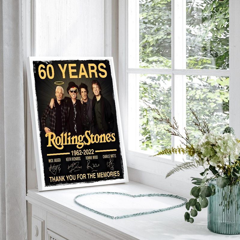 T-The R-Rolling S-Stones Rock Band DIY Sticky Poster Fancy Wall Sticker For Living Room Bar Decoration Wall Decor - Image 7