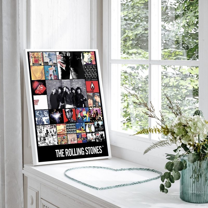 T-The R-Rolling S-Stones Rock Band DIY Sticky Poster Fancy Wall Sticker For Living Room Bar Decoration Wall Decor - Image 8