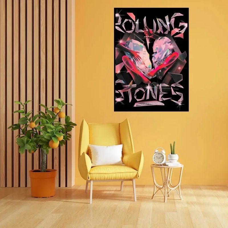Rock Band The R-Rolling S-Stones Canvas Painting Poster Prints Wall Painting Bedroom Living Room Decoration Office Home - Image 4