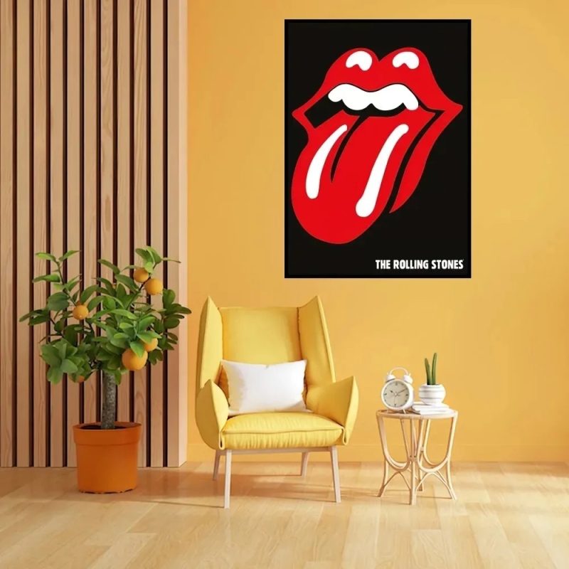 Rock Band The R-Rolling S-Stones Canvas Painting Poster Prints Wall Painting Bedroom Living Room Decoration Office Home - Image 7