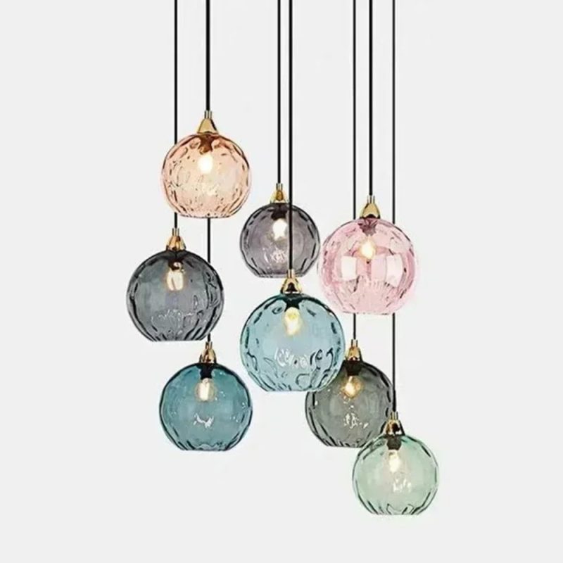 Colorful Modern Glass Chandelier Led Pendant Light for Living Room Classical Glass Hanging Lamp Fixture Nordic ChandelierLustre - Image 5