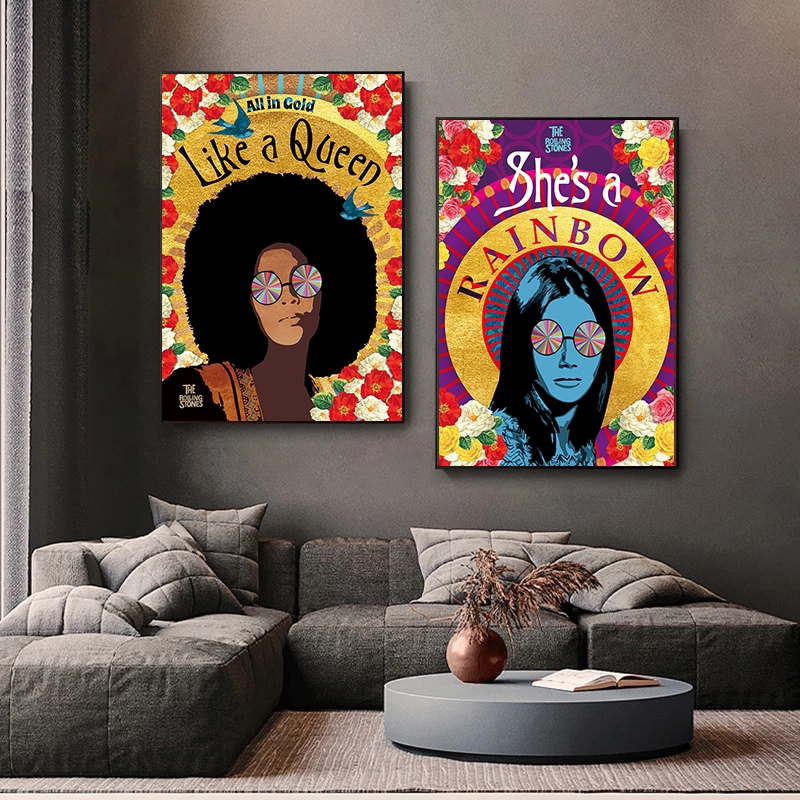 Rock Music Star Vintage Rolling-Stones Posters and PrintsCanvas Painting Wall Art Pictures for Living Room Home Decor Cuadros - Image 4
