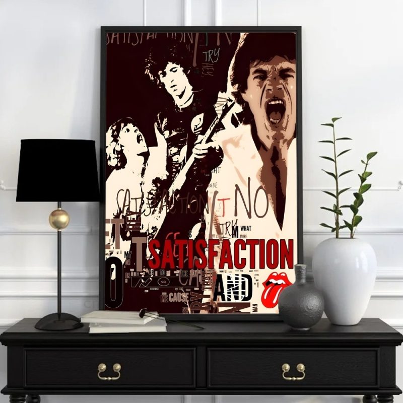 Rock T-The Rolling Stones Poster Paper Print Home Living Room Bedroom Entrance Bar Cafe Art Painting Decoration - Image 4