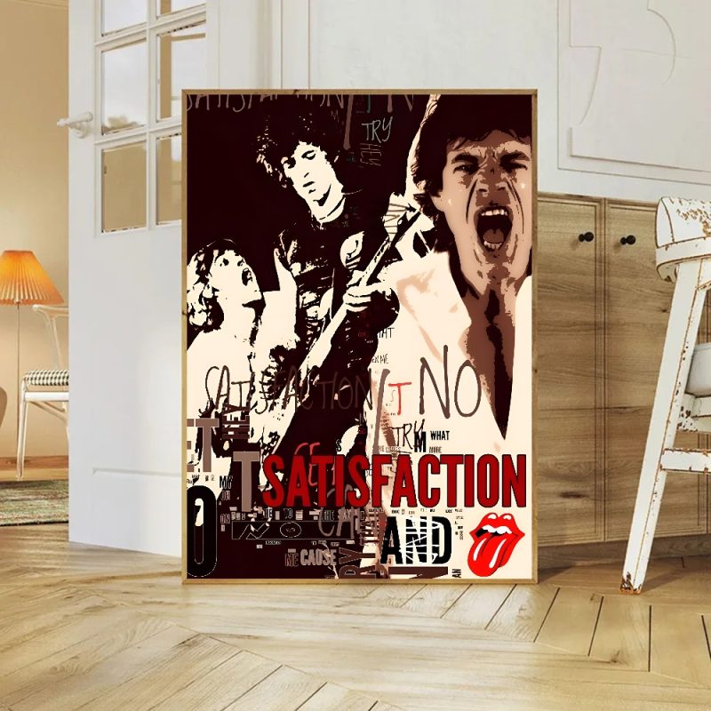 Rock T-The Rolling Stones Poster Paper Print Home Living Room Bedroom Entrance Bar Cafe Art Painting Decoration - Image 6