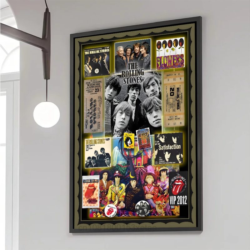 Rock T-The Rolling Stones Poster Paper Print Home Living Room Bedroom Entrance Bar Cafe Art Painting Decoration - Image 7