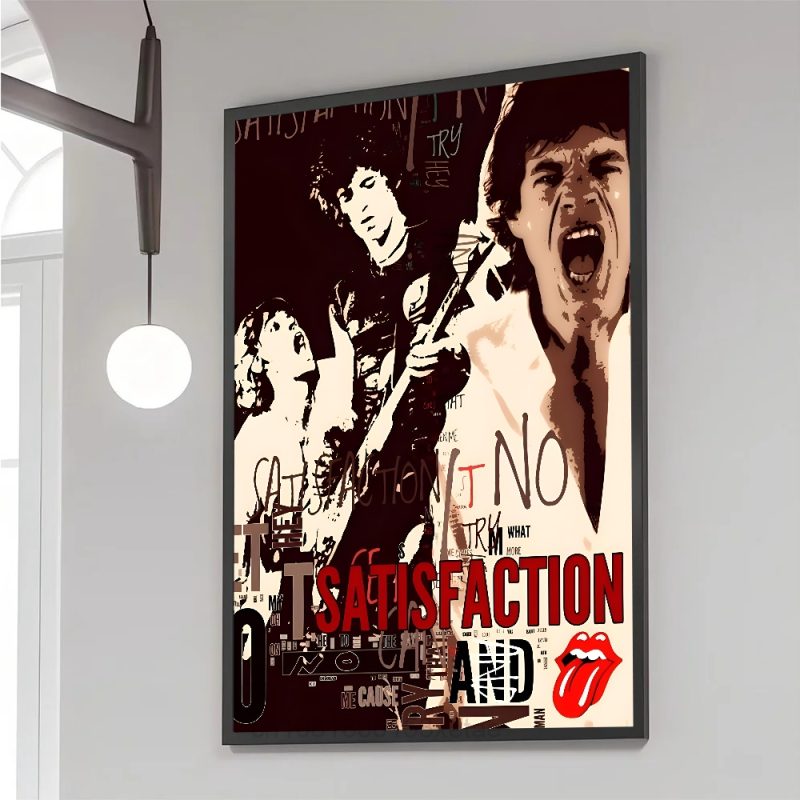 Rock T-The Rolling Stones Poster Paper Print Home Living Room Bedroom Entrance Bar Cafe Art Painting Decoration - Image 8