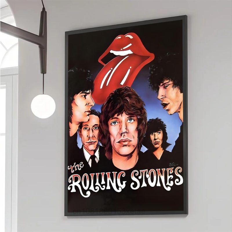 Rock T-The Rolling Stones Poster Paper Print Home Living Room Bedroom Entrance Bar Cafe Art Painting Decoration - Image 15