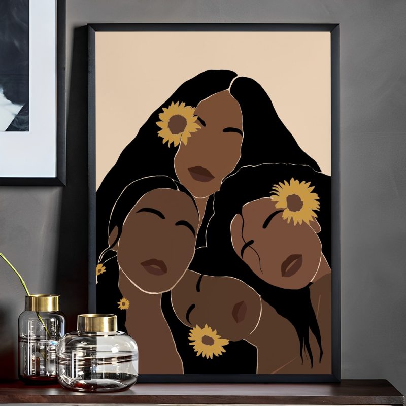 Fashion Black Girl Poster Self-adhesive Art Poster Whitepaper Prints Posters Artwork Aesthetic Art Wall Painting - Image 7