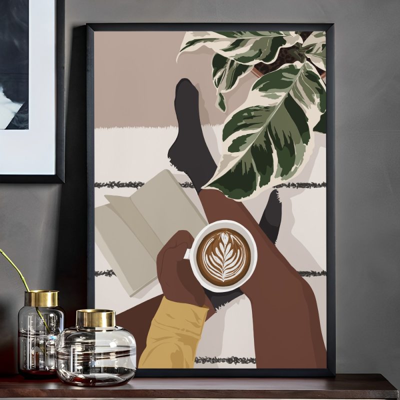 Fashion Black Girl Poster Self-adhesive Art Poster Whitepaper Prints Posters Artwork Aesthetic Art Wall Painting - Image 13