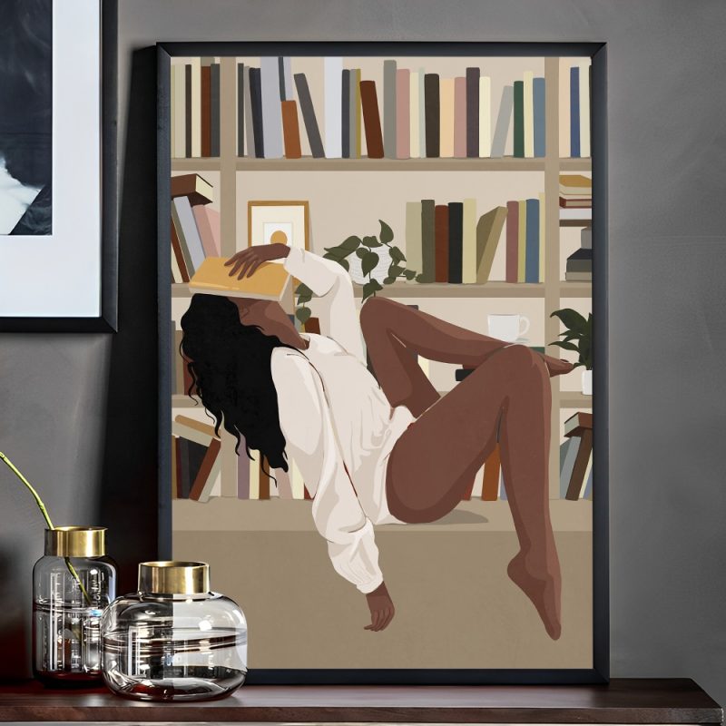 Fashion Black Girl Poster Self-adhesive Art Poster Whitepaper Prints Posters Artwork Aesthetic Art Wall Painting - Image 15