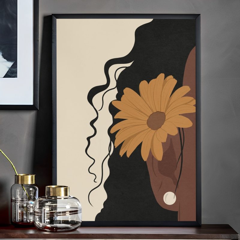 Fashion Black Girl Poster Self-adhesive Art Poster Whitepaper Prints Posters Artwork Aesthetic Art Wall Painting - Image 17