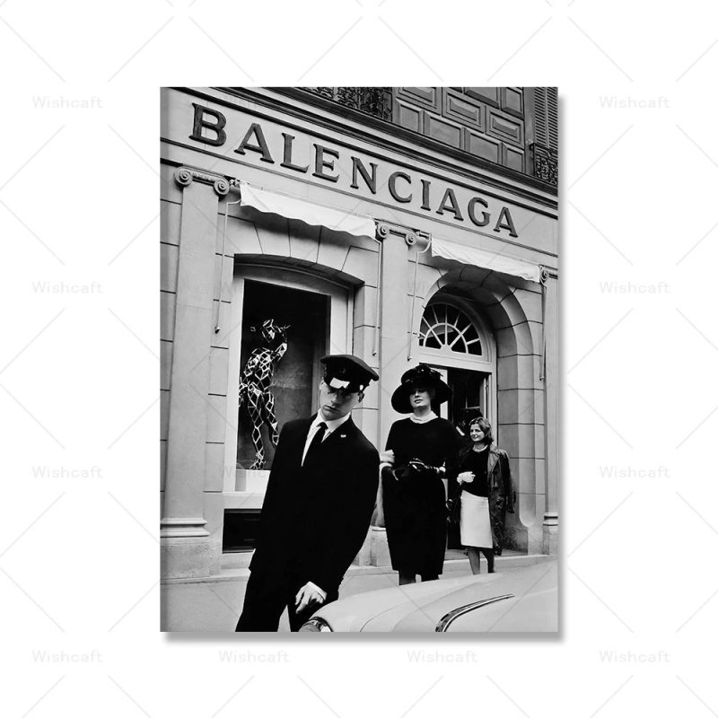 Super Car Luxury Fashion Store Black White Wall Art Canvas Painting Nordic Posters And Prints Wall Pictures Living Room Decor - Image 11