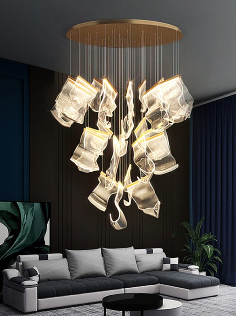Large Chandeliers Postmodern Luxury Villas Living Room Lights Creative Lighting Fixtures Stairs Artistic Lighting Decoration - Image 3