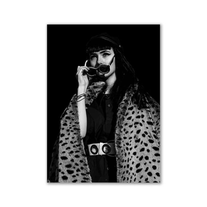 Fashion Black And White Sexy Poster Flower Women Motivational Text Canvas Wall Art Prints Abstract Painting Wall Hanging Decor - Image 12