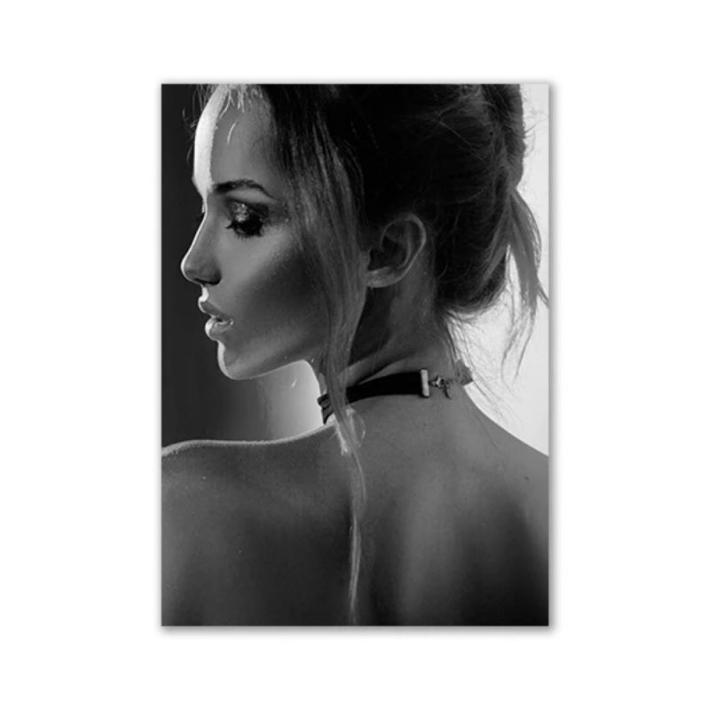 Fashion Black And White Sexy Poster Flower Women Motivational Text Canvas Wall Art Prints Abstract Painting Wall Hanging Decor - Image 13
