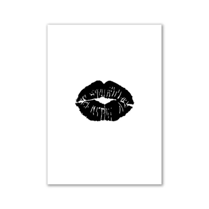 Fashion Black And White Sexy Poster Flower Women Motivational Text Canvas Wall Art Prints Abstract Painting Wall Hanging Decor - Image 19