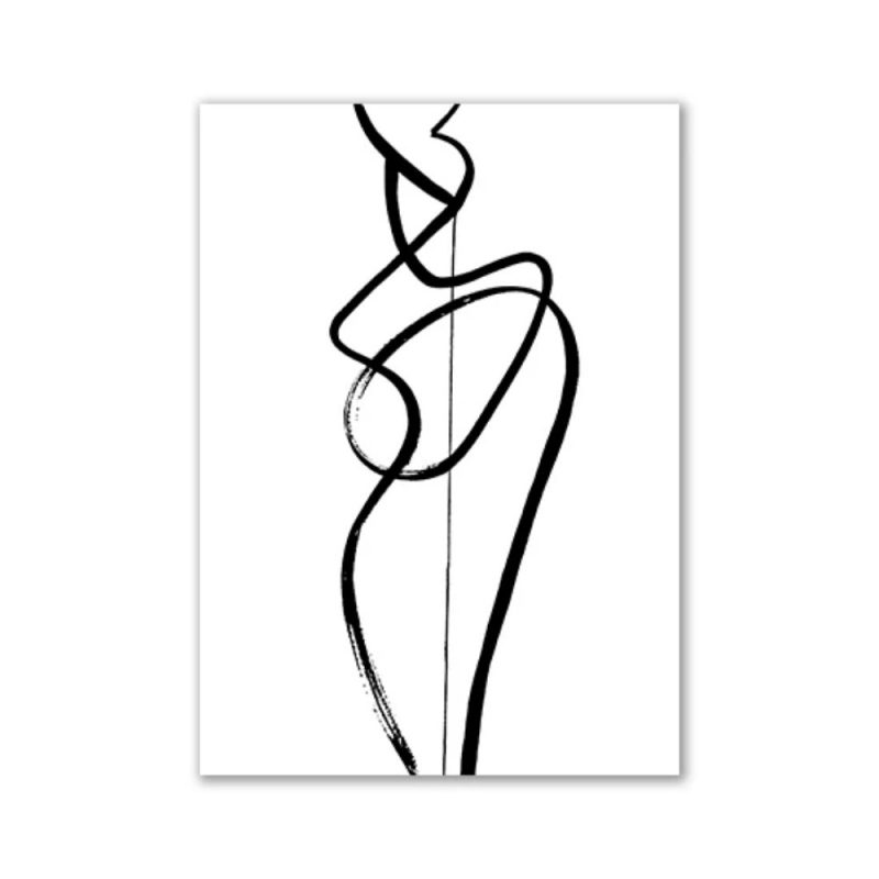 Fashion Black And White Sexy Poster Flower Women Motivational Text Canvas Wall Art Prints Abstract Painting Wall Hanging Decor - Image 23