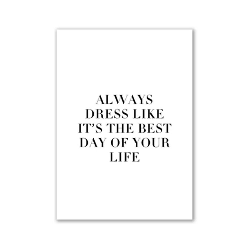 Fashion Black And White Sexy Poster Flower Women Motivational Text Canvas Wall Art Prints Abstract Painting Wall Hanging Decor - Image 26