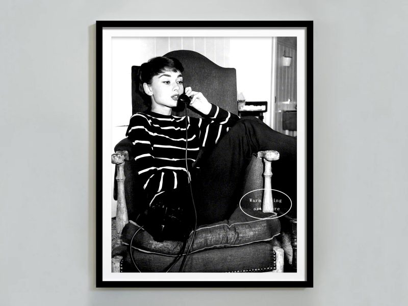 Retro Woman Eating Pasta in Paris Drinking Coffee Cocktail Black and White Canvas Painting Print Wall Art Room Kitchen Decor - Image 15