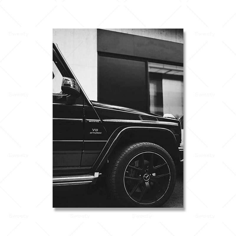 Luxury Sports Car Poster Hypebeast Fashion Wall Art Canvas Streetwear Prints Modern Black White Pictures Home Decor Murals - Image 7
