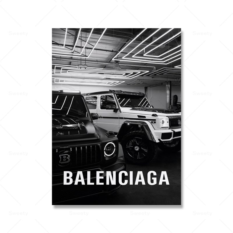 Luxury Sports Car Poster Hypebeast Fashion Wall Art Canvas Streetwear Prints Modern Black White Pictures Home Decor Murals - Image 12