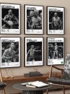 Black and white U-Ultimate Fighting Championship UFC Poster Canvas Print Painting Wall Decor Wall Art Gym Room Decoration