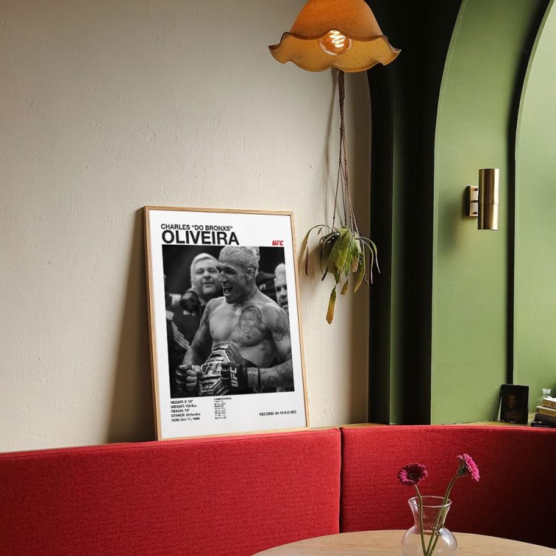 Black and white U-Ultimate Fighting Championship UFC Poster Canvas Print Painting Wall Decor Wall Art Gym Room Decoration - Image 2